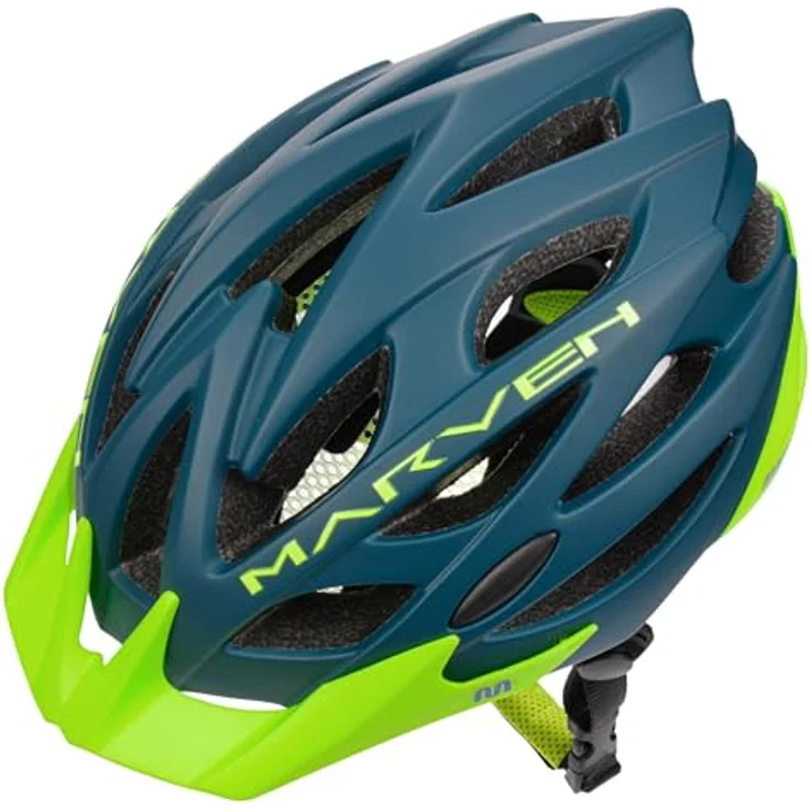 meteor® Marven Fahrradhelm für Herren, Damen und Kinder, MTB-Helm mit LUFTDURCHLASS-System, hygienischem Innenleben und Schnellverschluss, schwarz – Bild 3