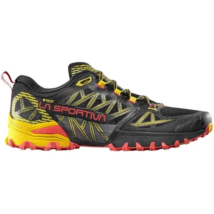 LaSportiva Bushido III GTX, Wanderschuhe mit GORE-TEX Invisible Fit, schwarz/gelb, Größe 42 – Bild 3