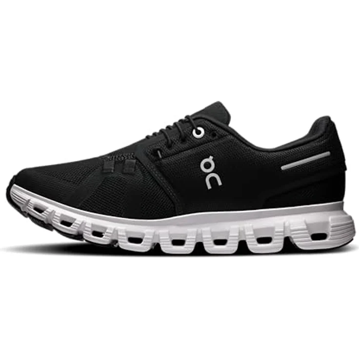 ON Running Cloud 6, Damen Sneakers Schuhe, atmungsaktiv und wasserabweisend, Schwarz-Weiß, EU 37.5 US 6.5 – Bild 7