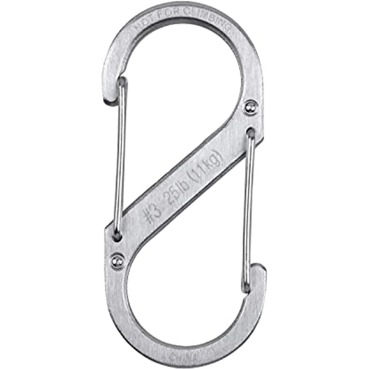 Nite Ize Herren Karabiner S-Biner Stahl GR 4, Silber - Hohe Zugfestigkeit für vielfältige Anwendungen – Bild 3