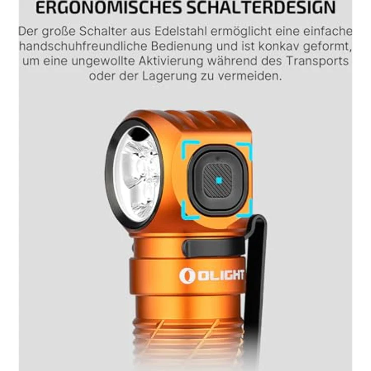 OLIGHT Perun 3 Stirnlampe, 3000 Lumen, 20 Tage Laufzeit, wasserdicht, rot-weißes Licht – Bild 5