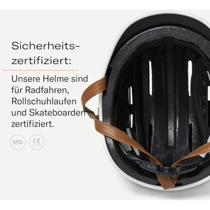 Thousand Jr, Velohelm für Kinder, verstellbar (49-53 cm), veganer Mikrofaser-Riemen, abnehmbarer reflektierender Sticker, sicherheitszertifiziert – Bild 5