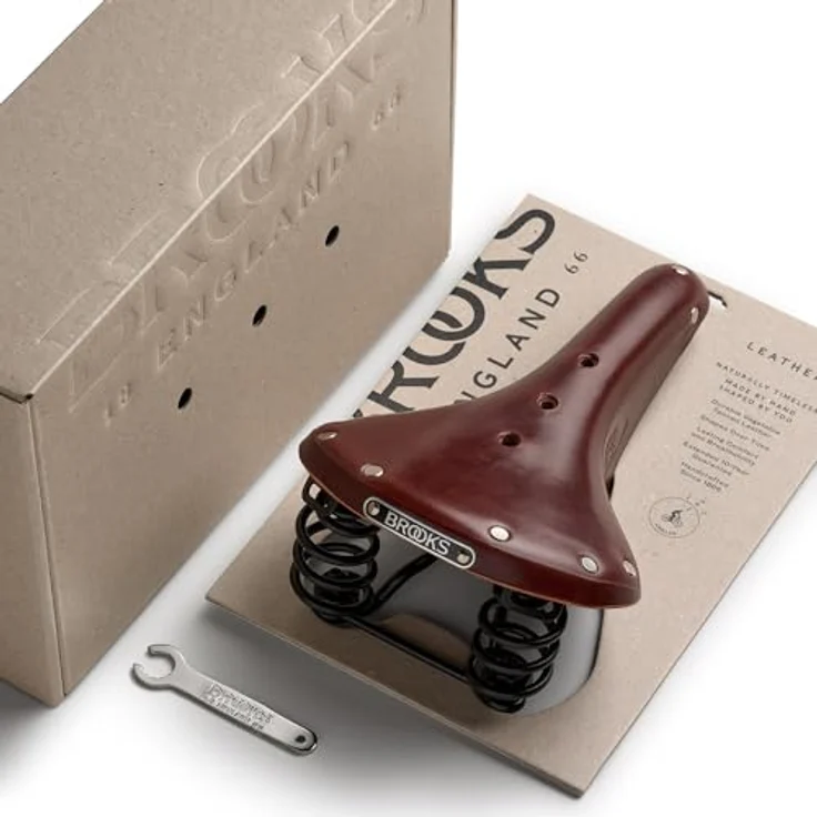 Brooks England Flyer, Ledersattel mit Druckfedern und vorgeweichter Satteldecke, schwarz – Bild 8