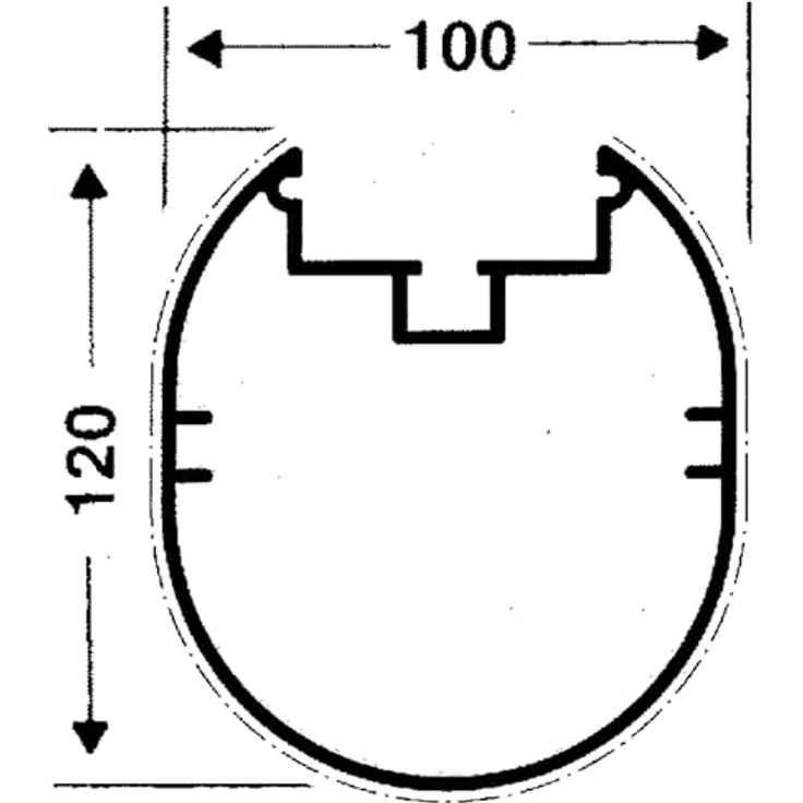 Sport-Thieme Transportrollen für freistehende Tore Ovalprofil 100x120 mm, Aluminium mit luftbereiften Rädern, Nachrüstsatz für 1 Tor – Bild 2