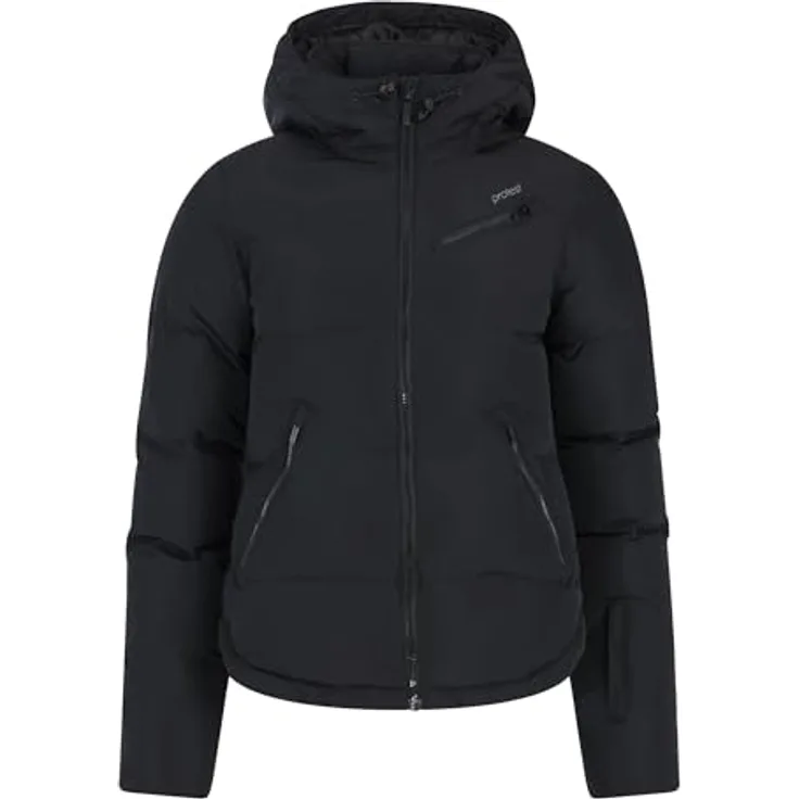Protest PRTLUCID Snowjacket, atmungsaktive Skijacke mit Wassersäule 10.000 mm, PFC-frei, True Black, Größe M/38