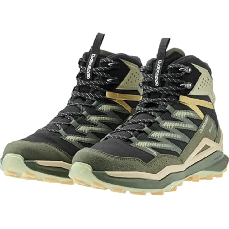 LOWA Maddox Pro GTX Mid Wanderschuhe, schwarz, Größe 47, Synthetik-Obermaterial, Schnürer – Bild 5