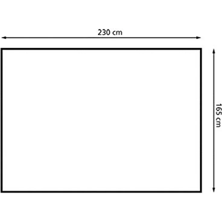 Eurotrail Seitenzelt aus waschbarem Polyester/PVC, 230 x 165 x 195 cm, dunkelgrau/grau, mit Belüftungsfenster und großer Eingangstür, 15.6 kg – Bild 6