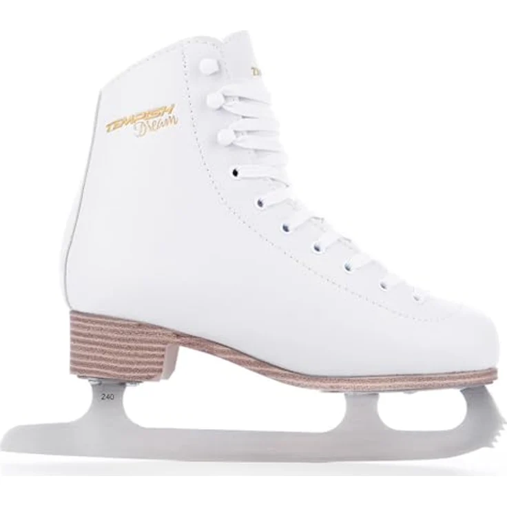 Tempish Schlittschuhe, halbschichtiger Stiefelaufbau, hohe seitliche Unterstützung, Größe 37, PVC-Material, anatomisch geformte Sohlen, Kohlenstoffstahlklingen – Bild 1