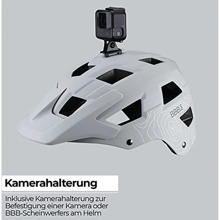 BBB Nanga, Velohelm für Mountainbiker, 54-58 cm, mit großem Visier und 15 Luftschlitzen – Bild 5