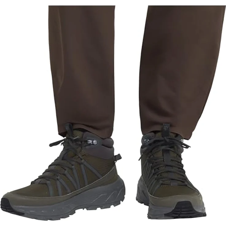 Jack Wolfskin Wild Hike Texapore Mid M Herren Wanderschuhe, wasserdicht und atmungsaktiv, dunkelgrün, Größe 46 – Bild 2