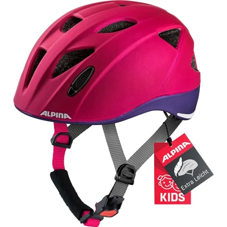 Alpina Kids Ximo Le Deeprose - Violet, Größe 49 - 54 cm - Fahrradhelm, Farbe Pink – Bild 2