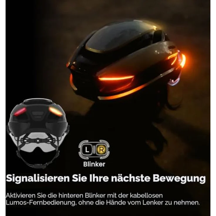 Lumen Labs Lumos Ultra E-Bike Helm, Gunmetal Grey M/L mit COB-LED-Beleuchtung, Belüftungssystem und Full-Circle-Fit-System – Bild 4