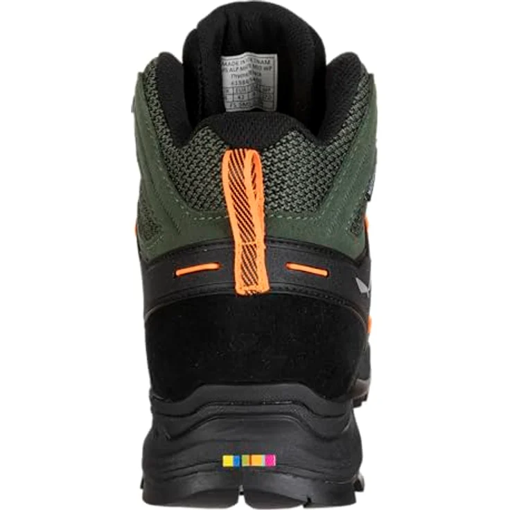 Salewa Alp Mate Mid, Herren Wanderschuhe, wasserdicht, Veloursleder, Grün, Größe 42 – Bild 3