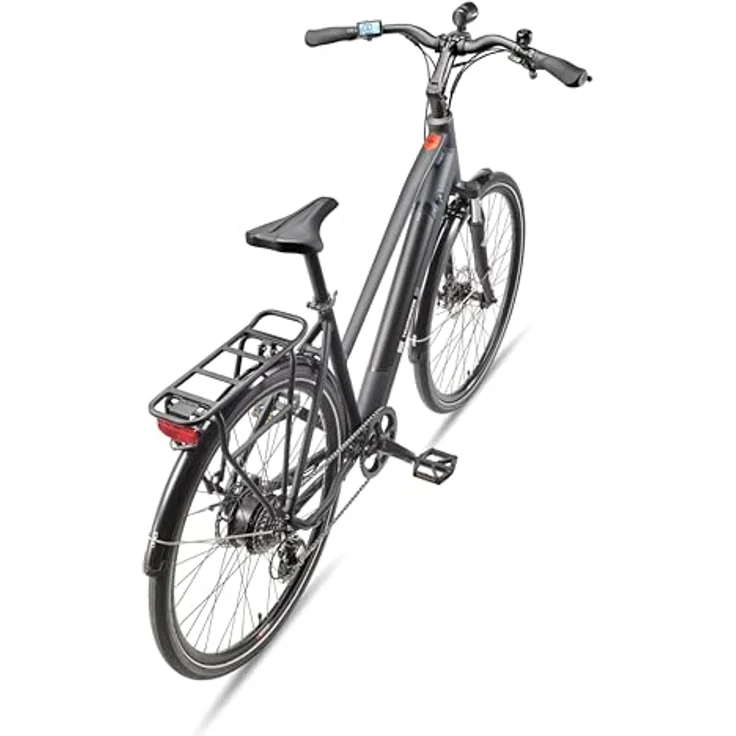 TELEFUNKEN XT490 E-Bike 28 Zoll Damen Trekking Pedelec, 250 W Heckmotor, 8-Gang Kettenschaltung, 417,6 Wh Akku, Granitgrau – Bild 3