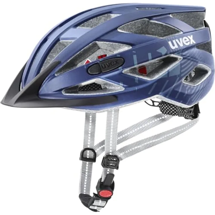 Uvex Sports city i-vo, Velohelm für E-Bike-Fahren, 56-60 cm, in Deep Space, mit integrierter Sonnenblende und 24 Belüftungsöffnungen