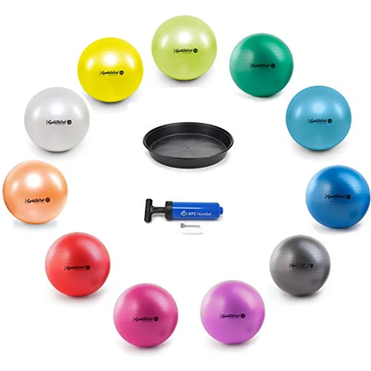 Original Pezzi Gymnastikball Maxafe Ø 42, 53, 65 & 75cm in Allen Farben - bis 400 kg belastbar - Fitness, Reha, Therapie, Gymnastik, Aerobic und als Sitzball fürs Büro