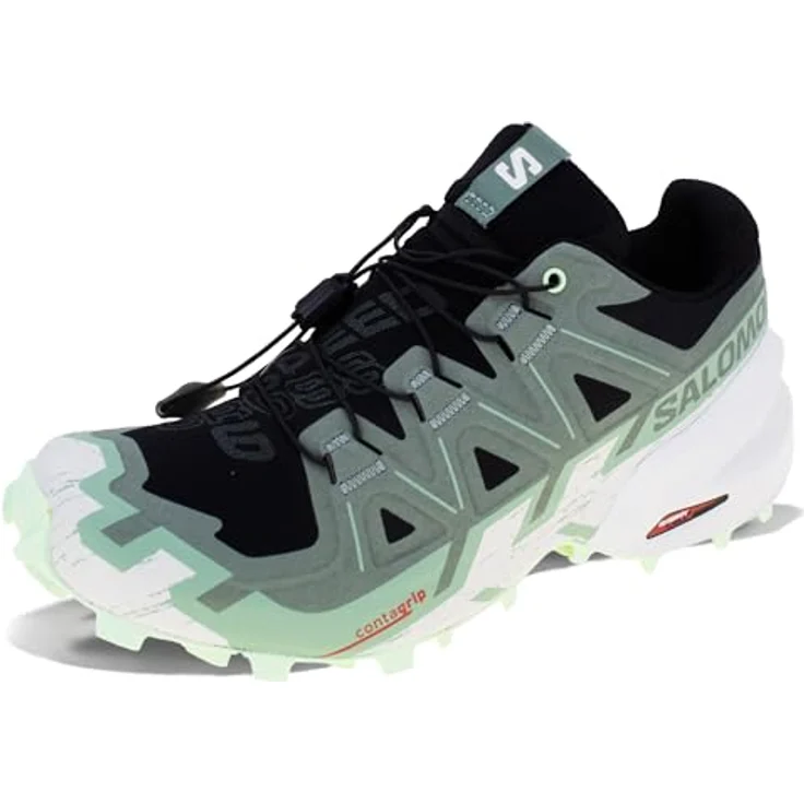Salomon Speedcross 6 WIDE, Herren Trail-Running Schuhe mit robustem Mesh-Obermaterial und Schnellschnürung, Schwarz, EU 44 2/3 UK 10 – Bild 1