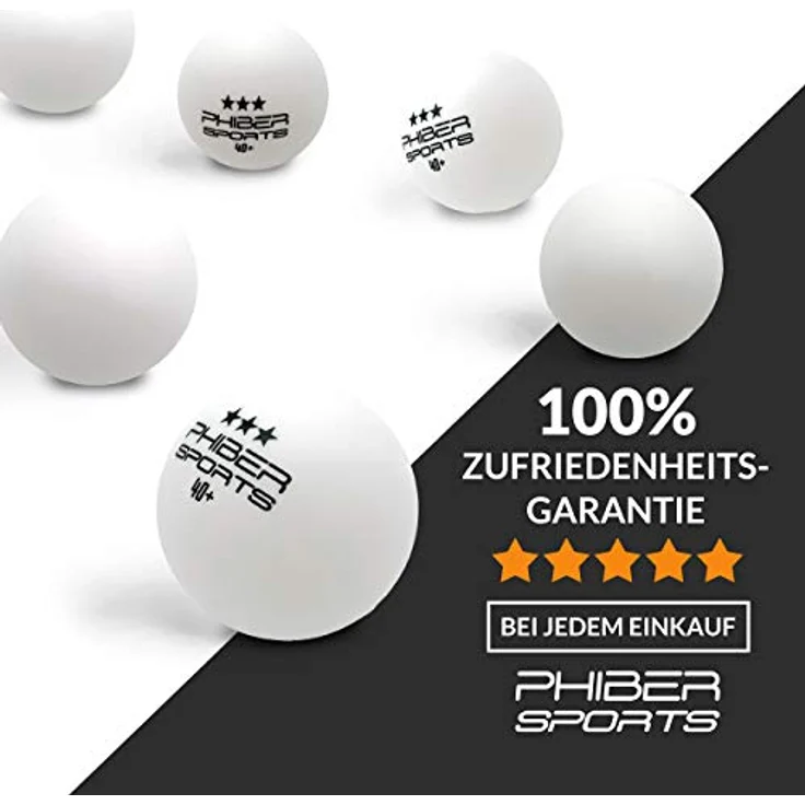 PHIBER-SPORTS 3 Sterne Tischtennisbälle 40+ mm, 24er Pack - Premium Qualität mit perfektem Spin und Bounce - Ideal für Anfänger und Profis – Bild 3