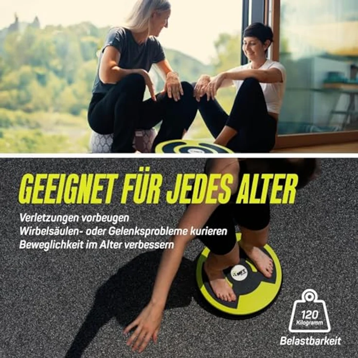 MFT Challenge Disc Digital (Nature), Balance Board mit digitalem Balancesensor, kostenloser App und rutschfesten Belägen, made in Austria – Bild 4