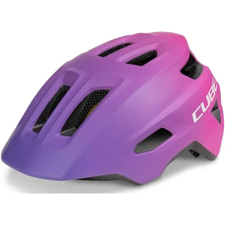 Cube Linok MIPS Junior Urban Helmet M, Kinderfahrradhelm in lila mit MIPS Technologie