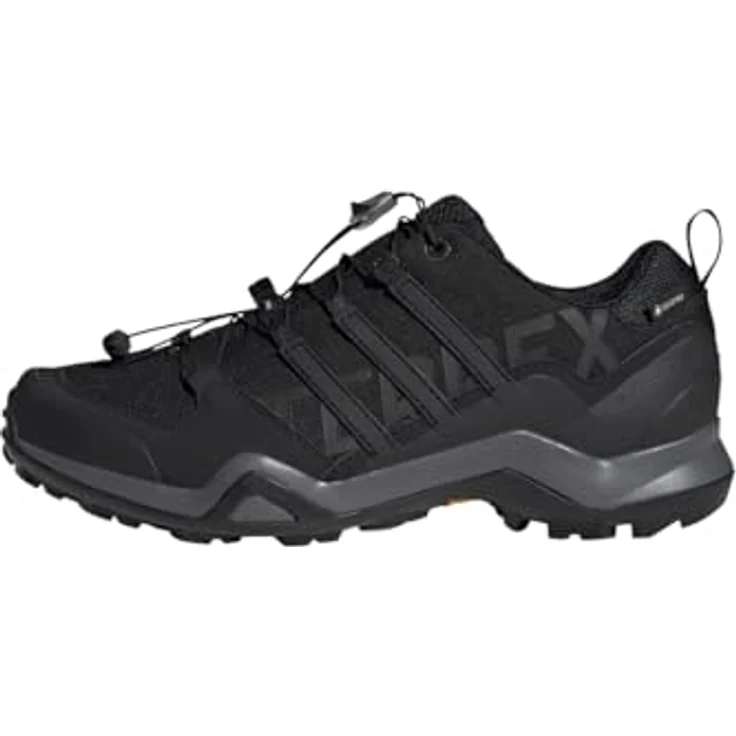 adidas TERREX SWIFT R2 GORE-TEX, Wasserdichter Wanderschuh mit Continental Gummi Außensohle, schwarz – Bild 1