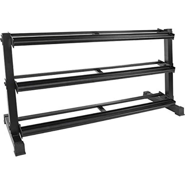 Sport-Tec Kompakthantel-Ständer-Set mit 16 Paar Hex Hanteln, 1-25 kg, 162x59x82 cm – Bild 2