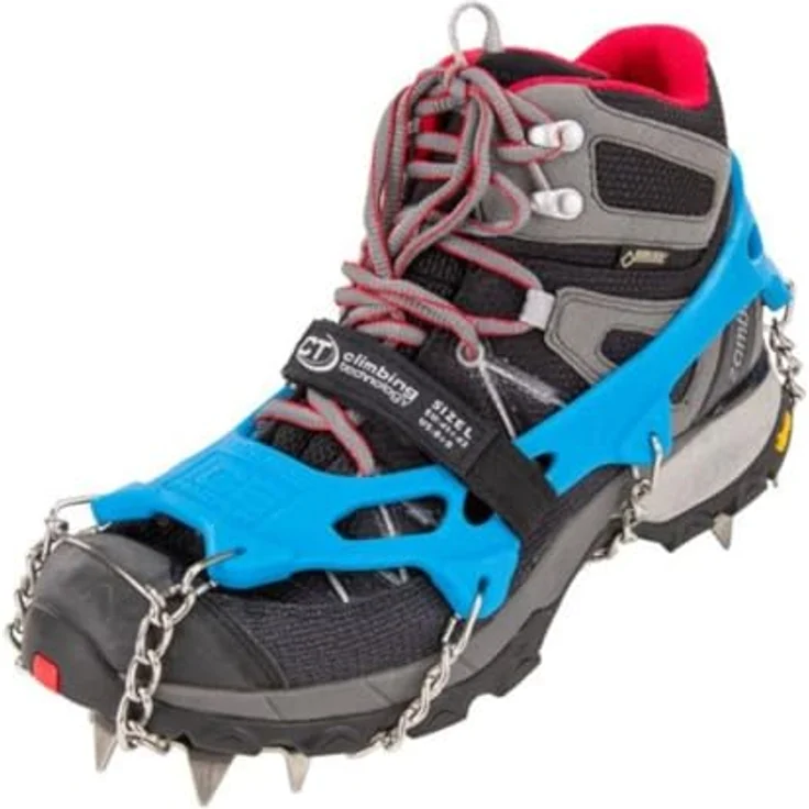 Climbing Technology Ice Traction Steigeisen Plus, kompakt, blau, Größe 41-43 EU, für sicheren Halt auf Schnee und Eis – Bild 1