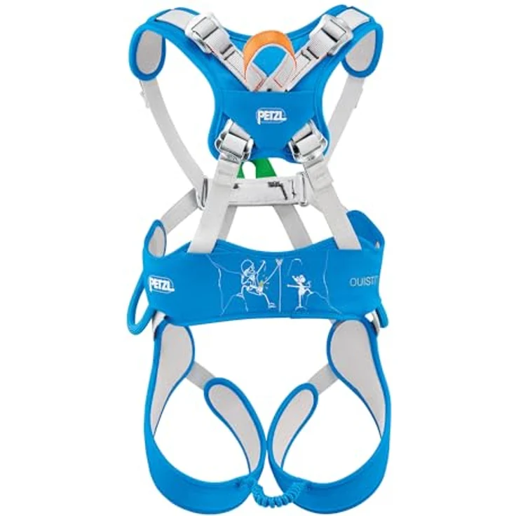 PETZL OUISTITI Klettergurt für Kinder, Blau, Einheitsgröße bis 30 kg, optimaler Tragekomfort mit halbstarrer Konstruktion – Bild 2