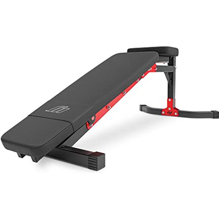Marbo Sport Verstellbare Trainingsbank MH-L115, Hantelbank mit 9 Rückenlehnenwinkeln, Schwarz – Bild 3