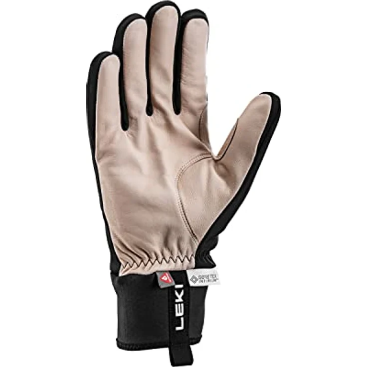 LEKI Prc Premium Thermoplus, winddichter Gore-Tex Langlauf Handschuh, Größe 10.5, schwarz – Bild 2
