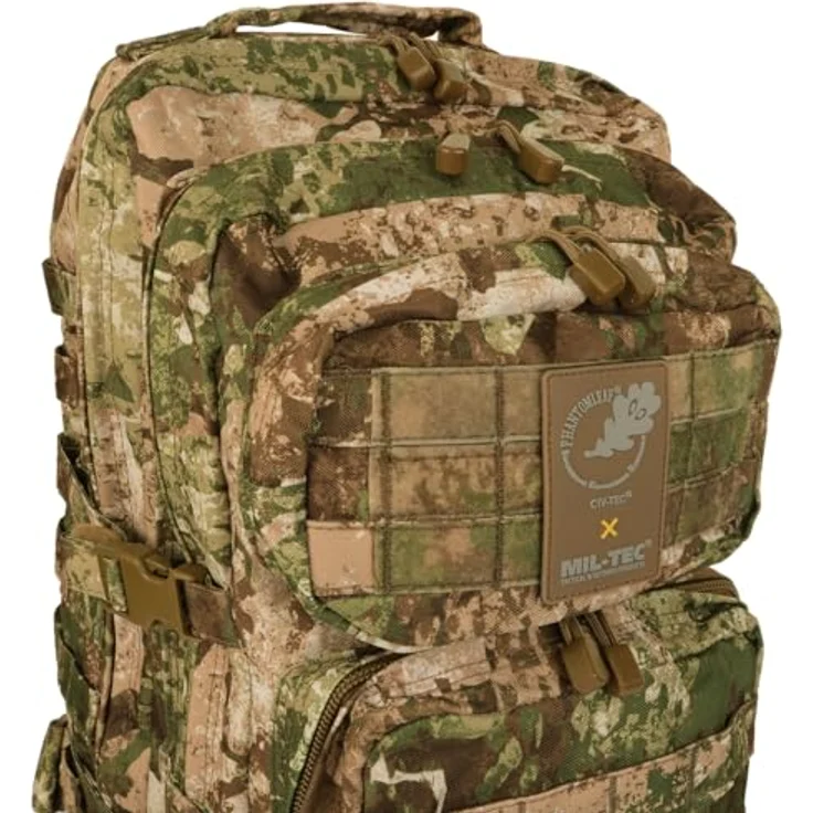 Mil-Tec US Assault Pack Tagesrucksack (36L, WASS I Z2) • Taktischer Militär Rucksack mit MOLLE-System, wasserabweisend, ergonomisches Tragesystem für Outdoor, Camping & Einsatz – Bild 2