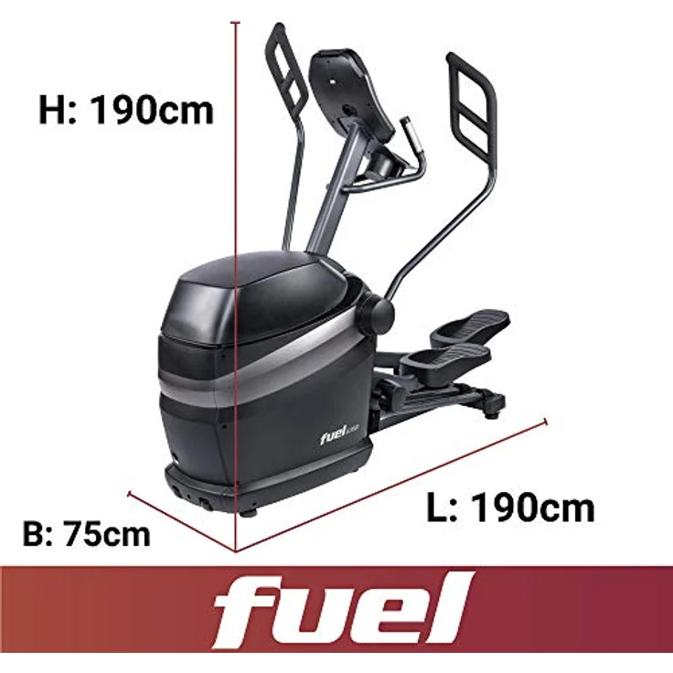 FUEL Fitness EC1000 Crosstrainer, für zuhause, HIIT-Trainer, natürlicher Bewegungsablauf. gelenkschonendes Training, Ganzkörperworkout, Induktionsbremse mit Watt-Steuerung, KINOMAP – Bild 2