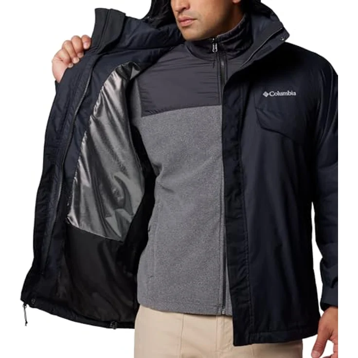 COLUMBIA Bugaboo III Fleece Interchange Jacke, 3-in-1 Skijacke mit wasserdichten Eigenschaften, schwarz, Größe S – Bild 6