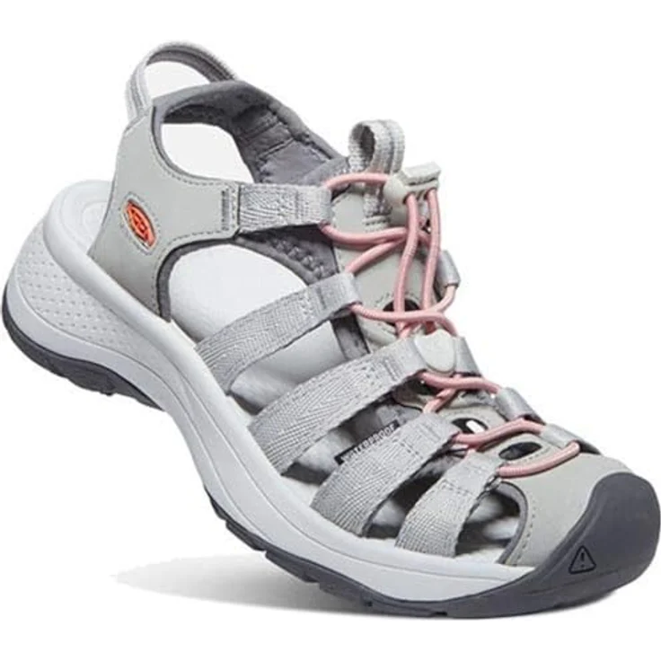 Keen Astoria West Damen Wandersandalen, Grey/Coral, Größe 42, mit rutschfester Sohle und gepolsterter Unterstützung – Bild 3