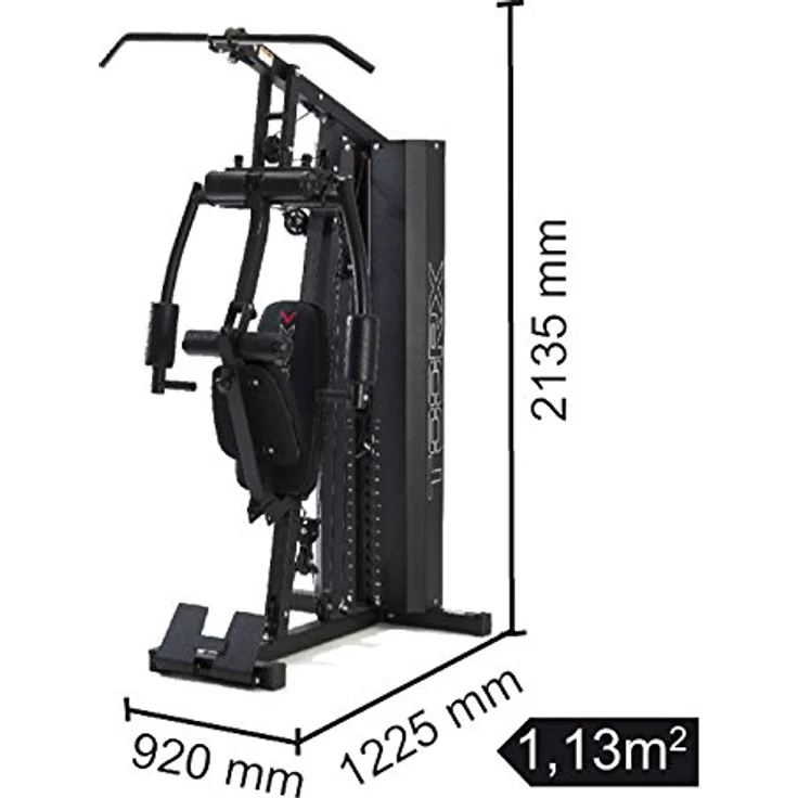Toorx MSX-70 Kraftstation, Multifunktionsgerät mit 102 kg Gewichtsblöcken, Schwarz, Kohlenstoffstahl, für Brust-, Bein-, Arm- und Schultertraining – Bild 2