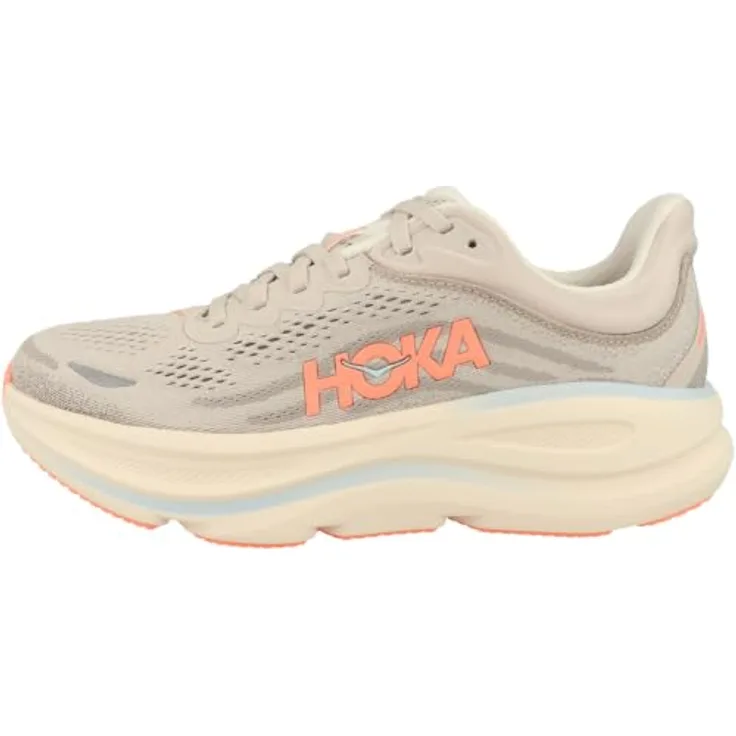 HOKA One One 1162012BRRYM, neutrale Laufschuhe mit maximaler Dämpfung, 3D-geformter Manschette, reflektierenden Details, vegan, rot