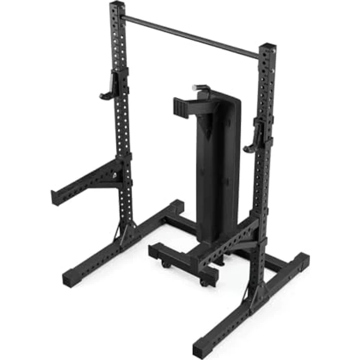 Atletica R7 Squat Rack Ghost Set | Hochbelastbare Flachbank mit Standfunktion, Spotter Arms, J-Hooks und Klimmzugstange inkl. – Bild 3