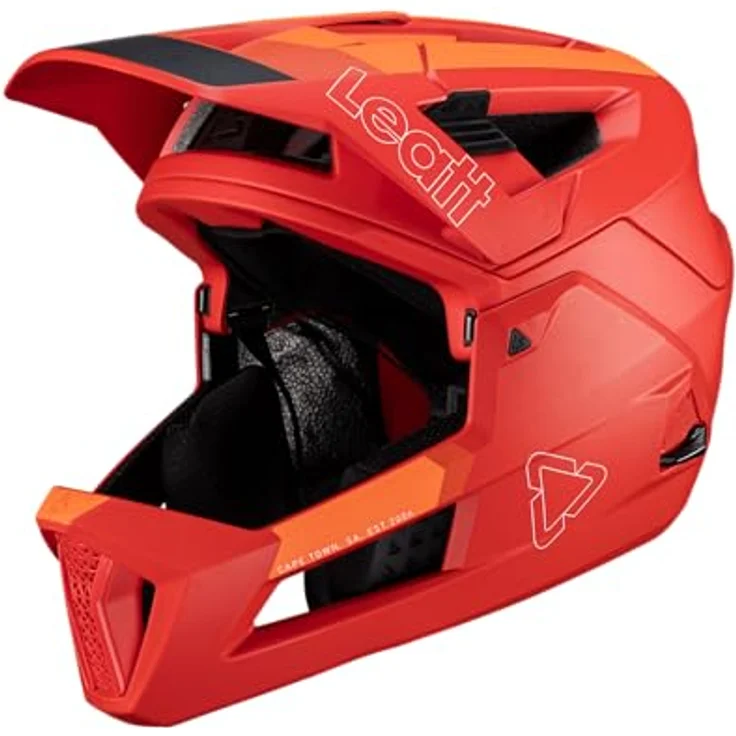 Leatt MTB Enduro 4.0, Velohelm für Erwachsene, 51 - 55 cm, mit Belüftungssystem und abnehmbarem Visier, leicht und sicher – Bild 2