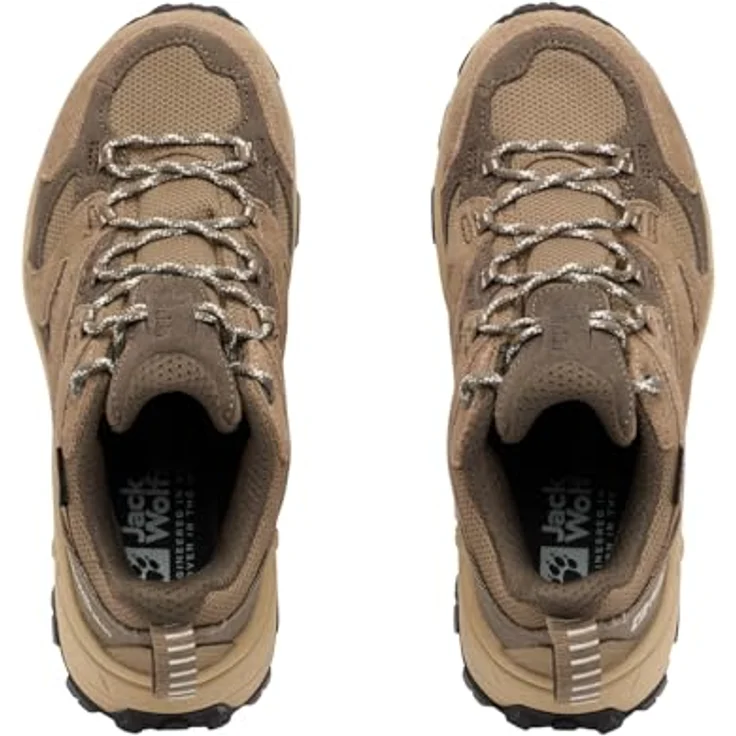 Jack Wolfskin VOJO TOUR TEXAPORE LOW W, Wanderschuh mit wasserdichtem Wetterschutz, griffiger Gummi-Außensohle und EVA-Mittelsohle, schwarz – Bild 3