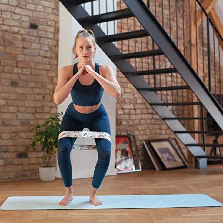 CASAFIT® Yoga Matte, rutschfeste Fitnessmatte aus Naturkautschuk, gepolstert, 4 mm stark, inkl. Tragegurt, ideal für Yoga, Pilates und Gymnastik – Bild 5