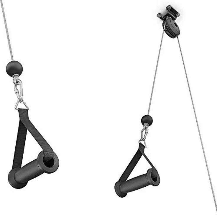 Marbo Sport Kabelzug zur Deckenbefestigung MH-W107 2.0 | Made in EU, Kraftstation mit Kugellagerrollen und bis zu 120 kg maximale Last, in der Farbe Schwarz – Bild 4