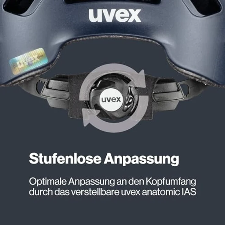 Uvex urban Planet, robuster City-Helm aus Recyclingmaterial mit optimierter Belüftung, deep Space matt, 58-61 cm – Bild 5