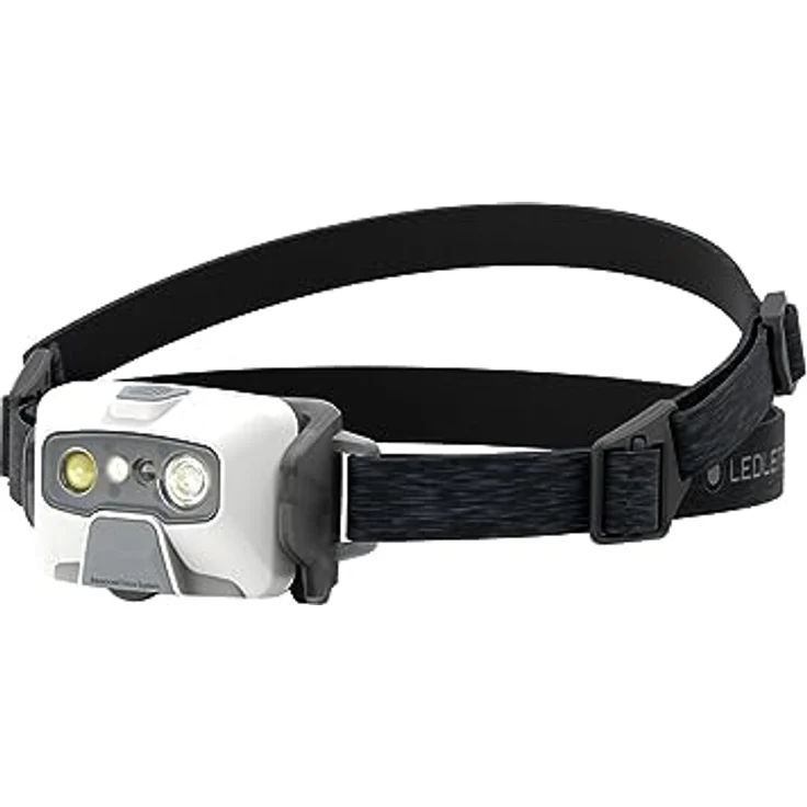 Ledlenser HF6R Core, aufladbare Arbeits-Stirnlampe mit Digitalfokus, 800 lm Lichtleistung, wasserfest, weiss – Bild 1