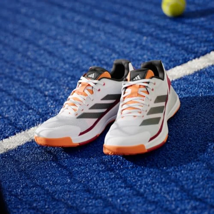 adidas Crazyquick Laufschuhe JR4647-NARANJA für Herren, leichte Konstruktion mit Lightstrike Dämpfung und griffiger Adiwear Außensohle, Cloud White / Core Black / Lucid Orange – Bild 9
