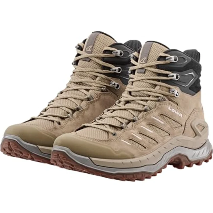 LOWA Innovo GTX Mid, Wanderschuhe für Herren, beige, mit LOWA® DYNAPU® Zwischensohle und SUPPORT FRAME – Bild 5