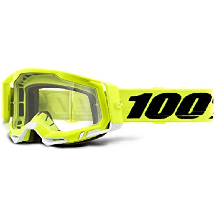 100% Racecraft 2, Skibrille mit Antifog-Beschichtung, gelb – Bild 1