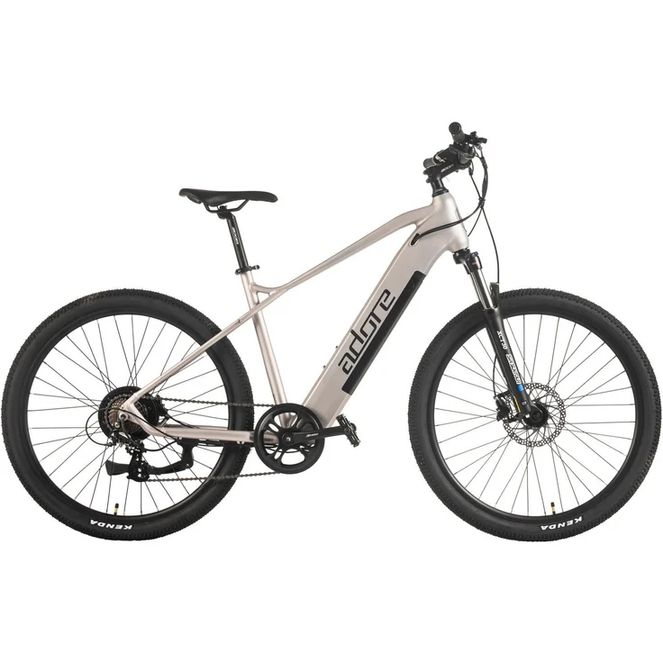 Adore GV-650 E-Bike Mountainbike 27,5", Heckmotor 50NM, 15Ah, 540Wh, 8-Gang Shimano Altus, Brushed Silver matt