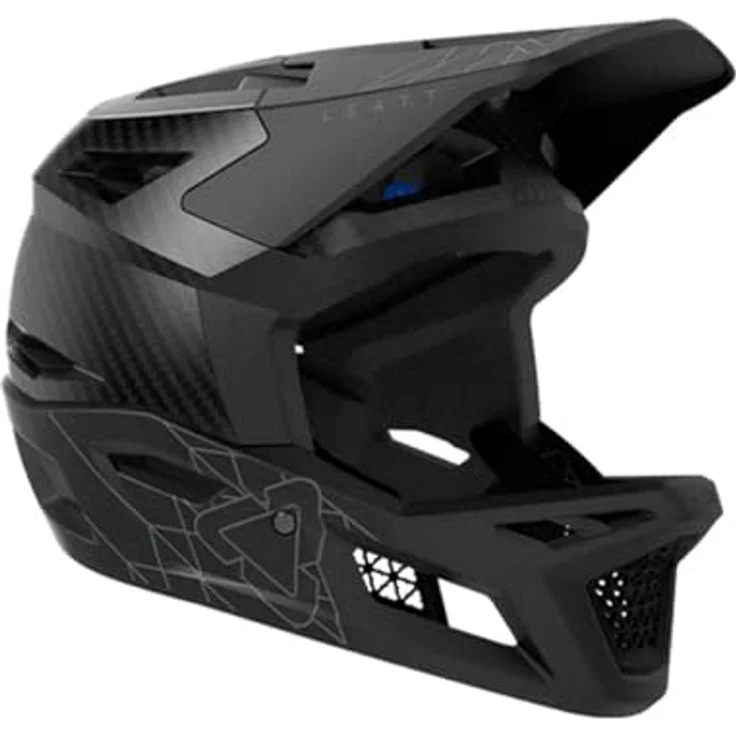 Leatt Helmet MTB Gravity 6.0 Carbon, leichter DH-zertifizierter Helm mit 360°-Turbinen-Technologie, optimale Belüftung, stealth, Größe L – Bild 1