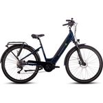 SAXONETTE E-Bike Premium Sport, 10 Gang, Mittelmotor, 522 Wh Akku, Pedelec, Trekkingrad (nightblue, Rahmenhöhe 45)