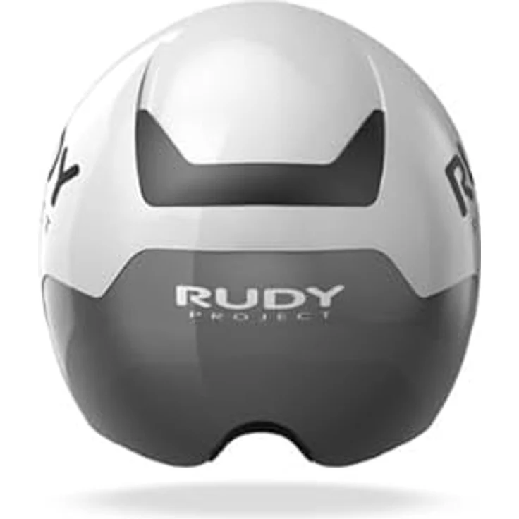 Rudy Project The Wing Helm, aerodynamischer Fahrradhelm mit abnehmbarer Fronthaube, weiß, S-M – Bild 4